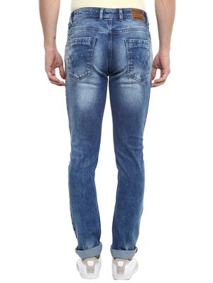 blue cotton washed jeans - 15974114 - Standard Image - 3