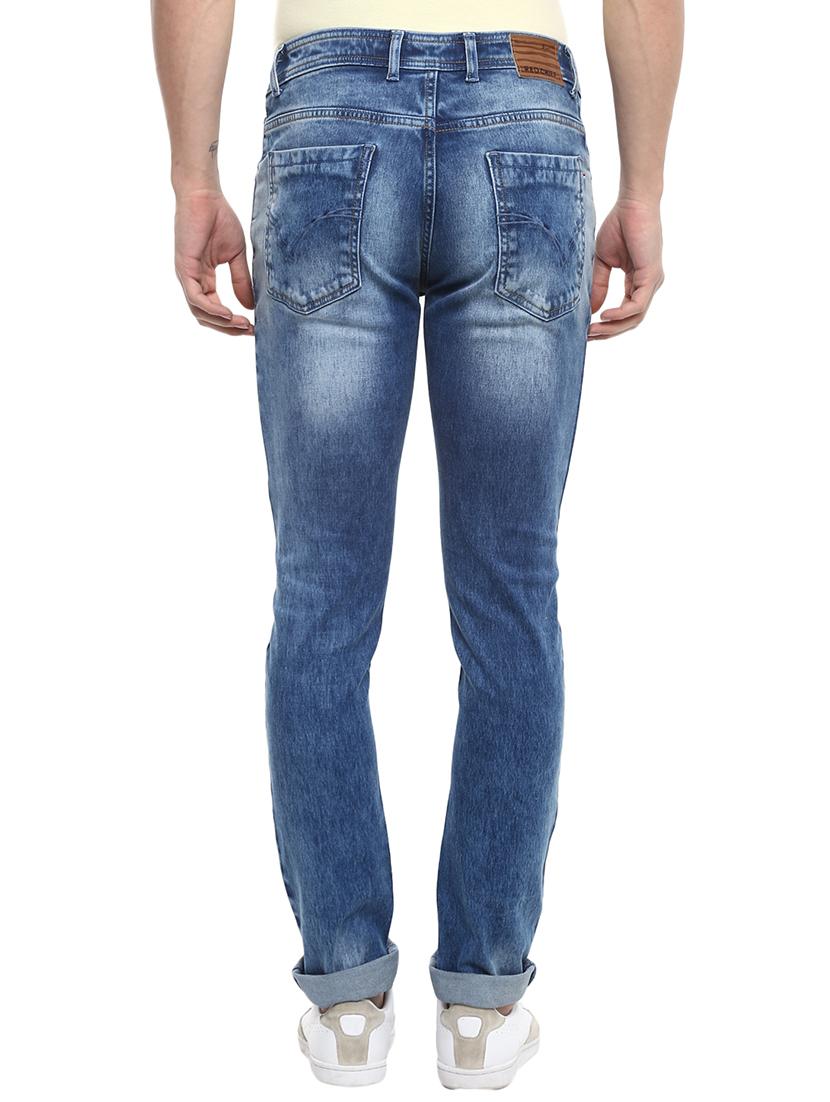 blue cotton washed jeans - 15974114 - Zoom Image - 3