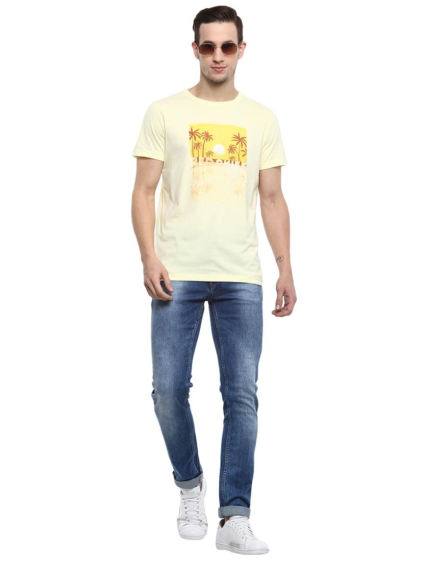 blue cotton washed jeans - 15974114 - Zoom Image - 4