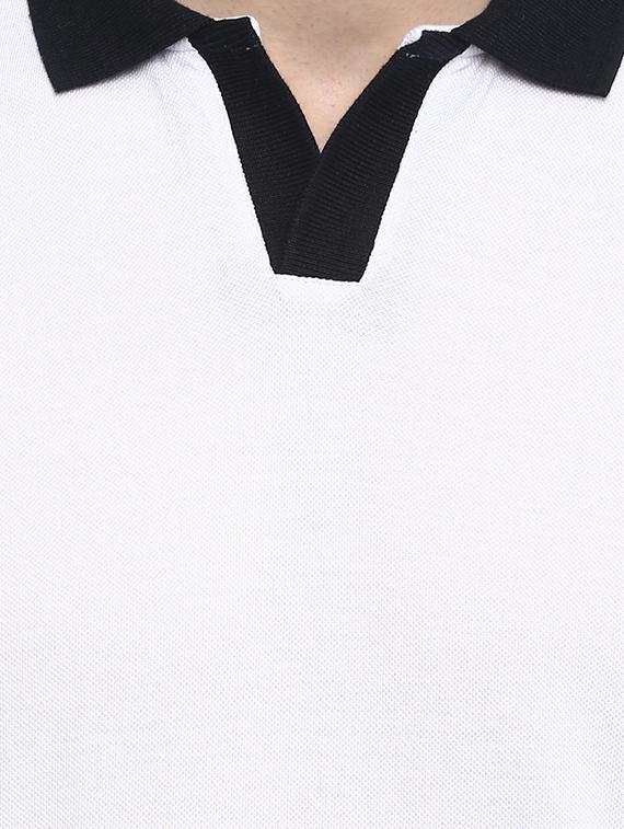 white color block tshirt - 15974123 - Zoom Image - 4