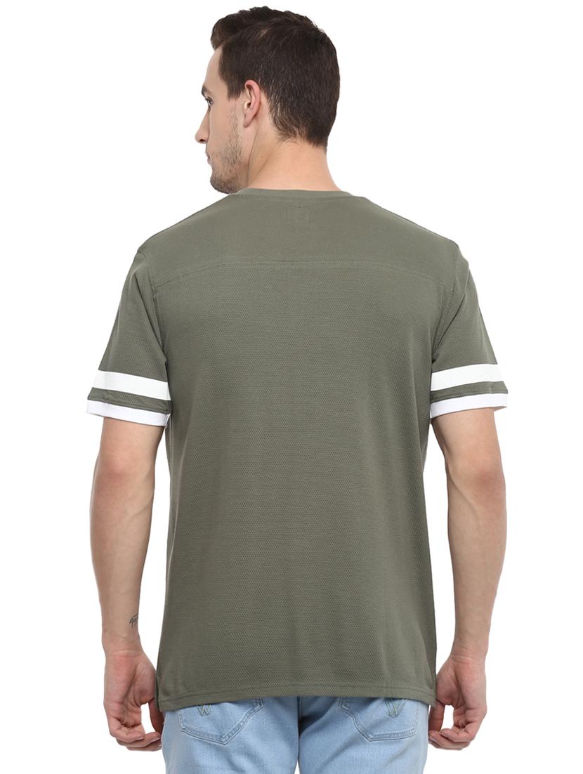 green solid t-shirt - 15974125 - Zoom Image - 3