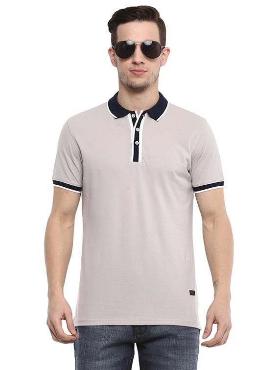 grey solid t-shirt - 15974129 - Zoom Image - 1