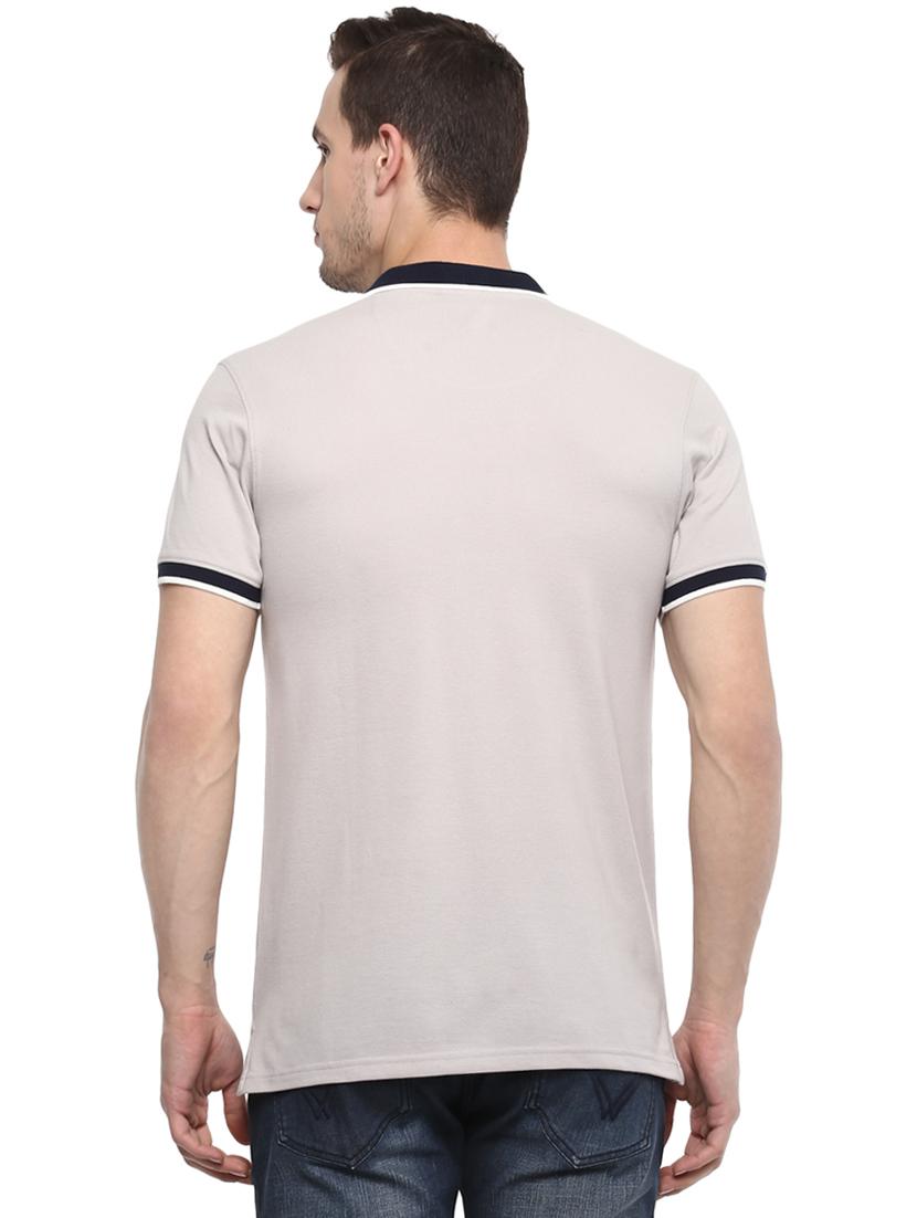 grey solid t-shirt - 15974129 - Zoom Image - 3