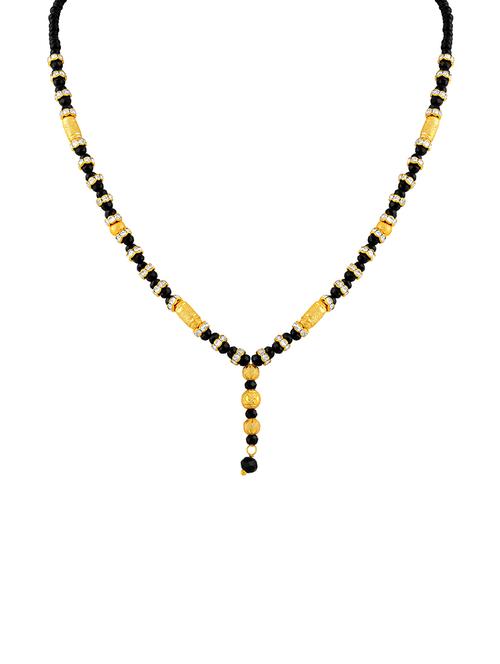 gold beads mangalsutra - 15974369 - Standard Image - 1