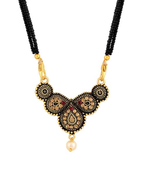 gold beads mangalsutra - 15974370 - Standard Image - 1