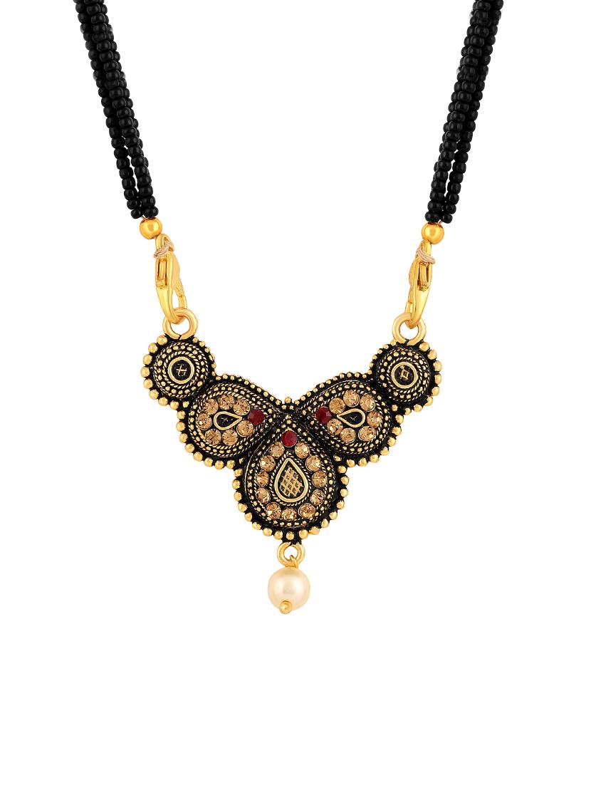 gold beads mangalsutra - 15974370 - Zoom Image - 1