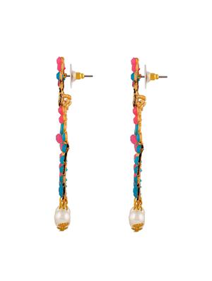 multi colored zinc chandballi earring - 15974395 - Standard Image - 2