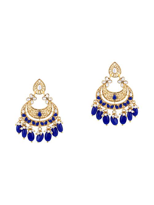 gold zinc drop earring - 15974399 - Standard Image - 1