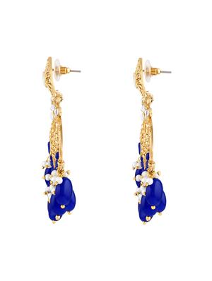gold zinc drop earring - 15974399 - Standard Image - 2