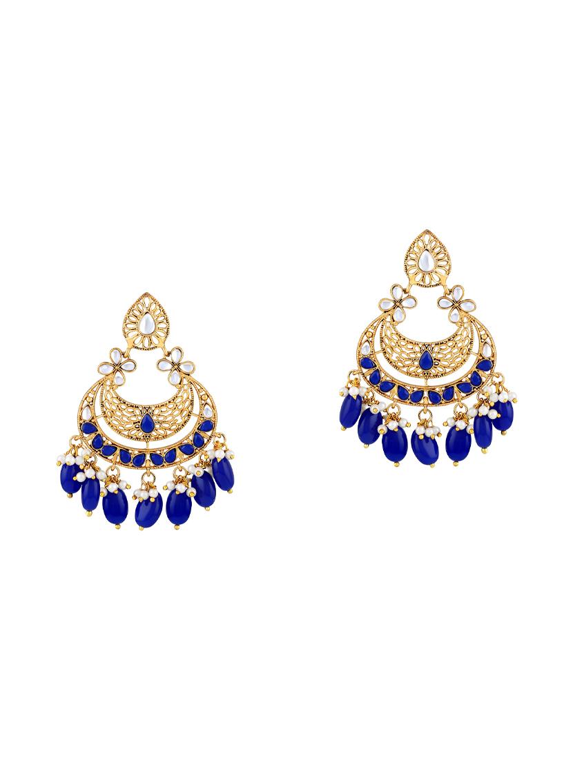 gold zinc drop earring - 15974399 - Zoom Image - 1