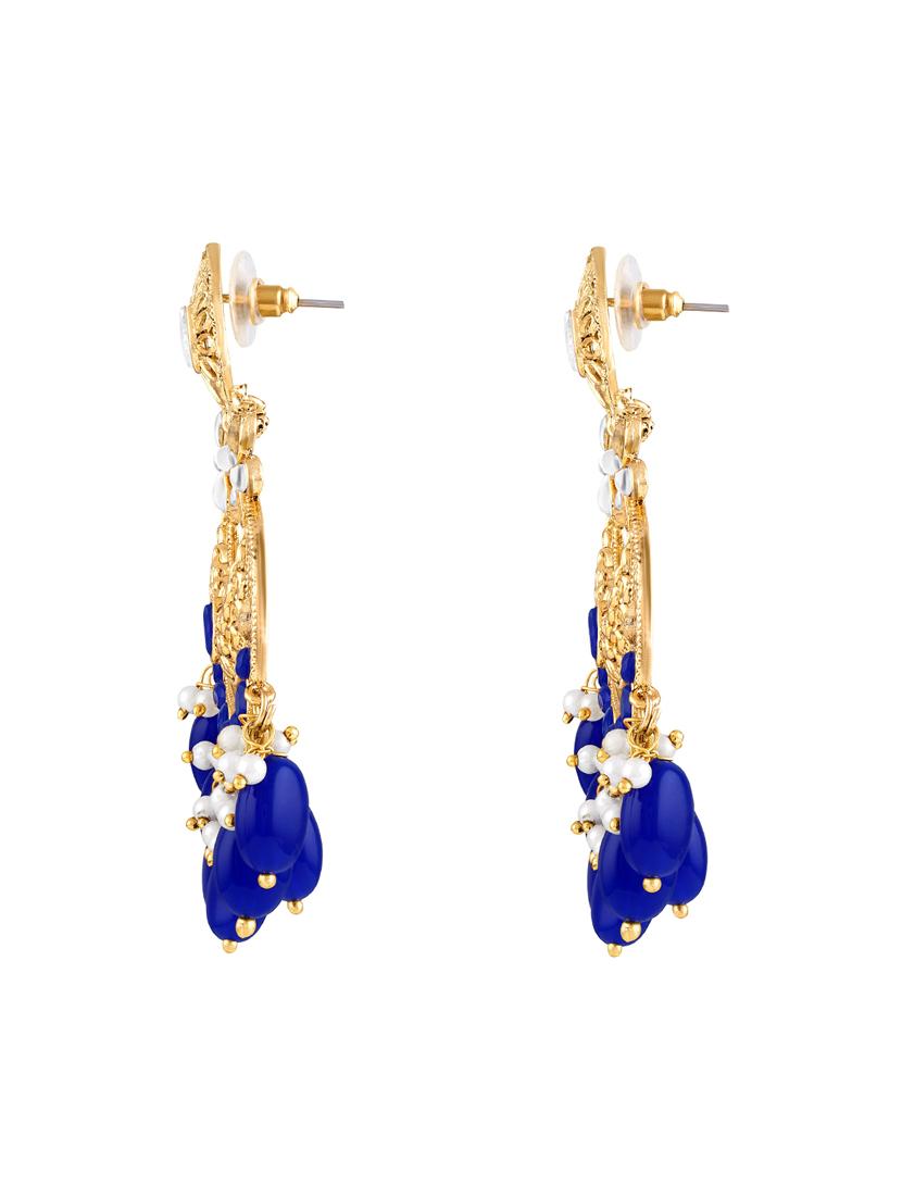 gold zinc drop earring - 15974399 - Zoom Image - 2