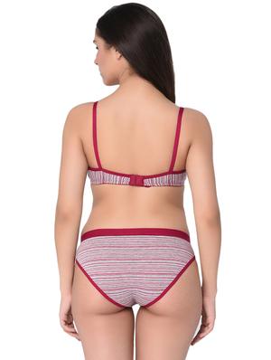 set of 2 lace detail striped and panty set - 15974794 - Standard Image - 7