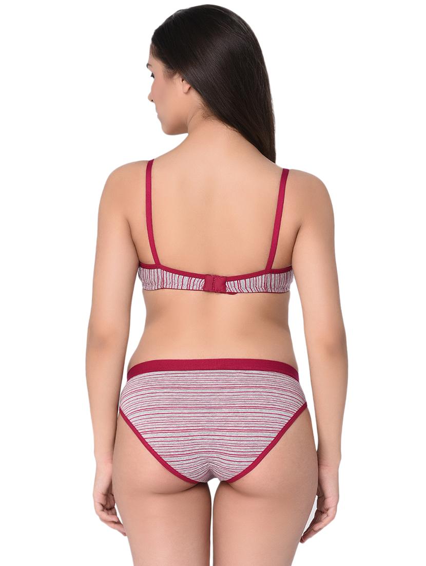 set of 2 lace detail striped and panty set - 15974794 - Zoom Image - 7