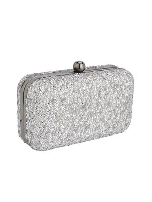 silver metal regular clutch - 15974882 - Standard Image - 4