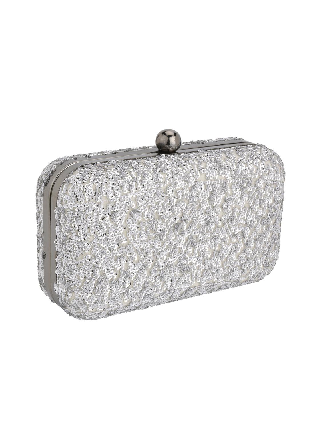 silver metal regular clutch - 15974882 - Zoom Image - 4