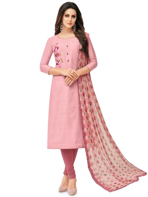 embroidered unstitched suit - 15974904 - Standard Image - 1