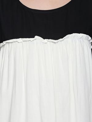 color block ruffle trim top - 15975027 - Standard Image - 4