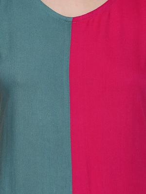 bow detail color block tank top - 15975032 - Standard Image - 4