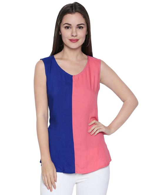 color block tank top - 15975033 - Standard Image - 1
