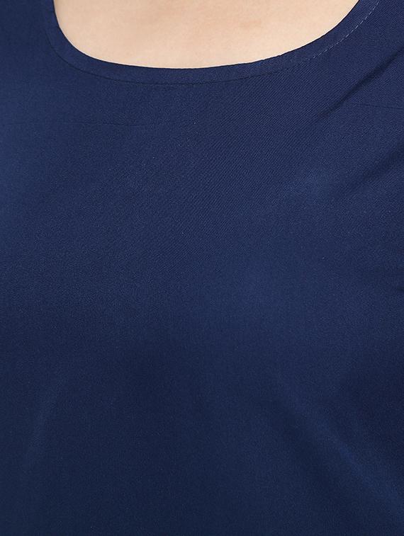 gathered waist color block top - 15975055 - Zoom Image - 4