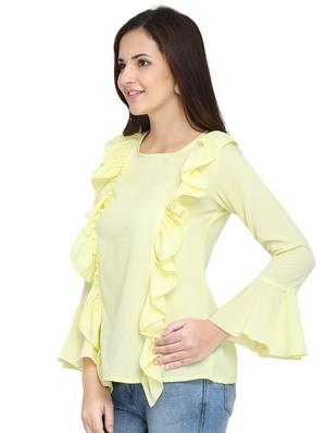 bell sleeved ruffle top - 15975058 - Standard Image - 2