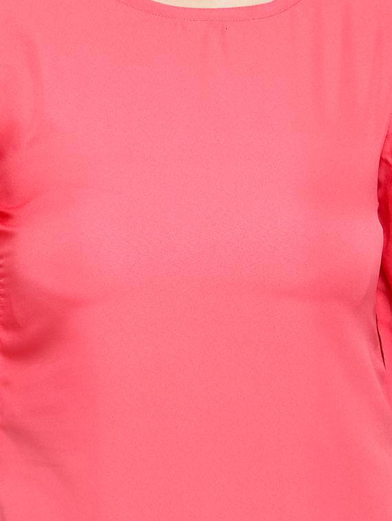 ruffle sleeved round neck top - 15975060 - Zoom Image - 4