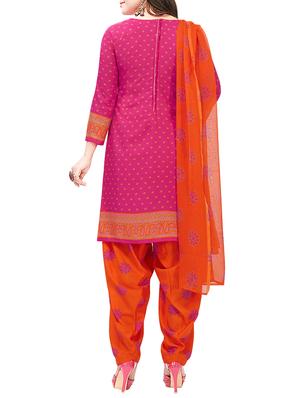 printed unstitched combo suit - 15975265 - Standard Image - 3