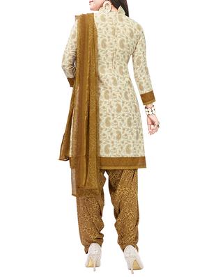 printed unstitched combo suit - 15975469 - Standard Image - 5