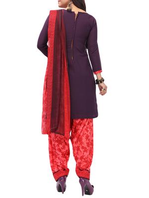 printed unstitched combo suit - 15975502 - Standard Image - 3