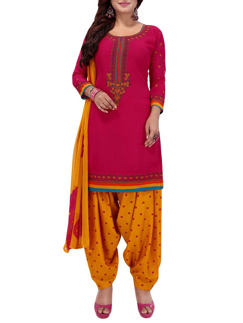 printed unstitched combo suit - 15975617 - Zoom Image - 4