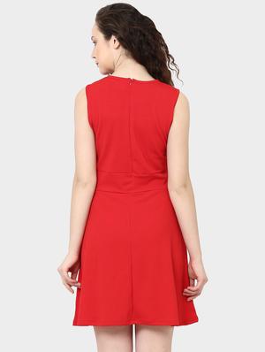 square neck a-line dress - 15975698 - Standard Image - 3