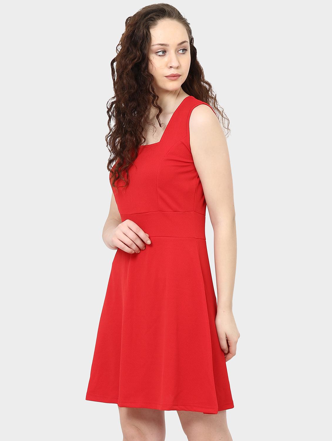 square neck a-line dress - 15975698 - Zoom Image - 2