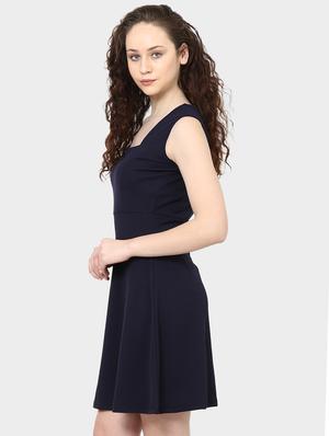 square neck a-line dress - 15975700 - Standard Image - 2