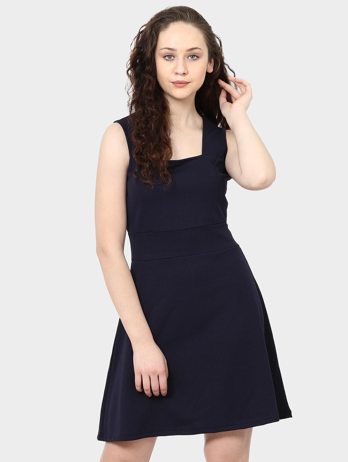 square neck a-line dress - 15975700 - Zoom Image - 1