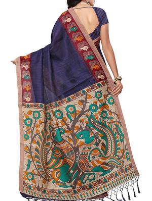 kalamkari printed saree with blouse - 15975830 - Standard Image - 2