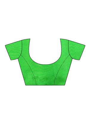 ethnic motifs green mysore silk saree with blouse - 15976208 - Standard Image - 4