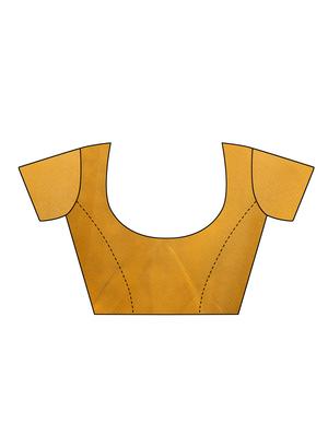 ethnic motifs mustard mysore silk saree with blouse - 15976209 - Standard Image - 4