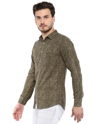 green printed casual shirt - 15976644 - Standard Image - 2
