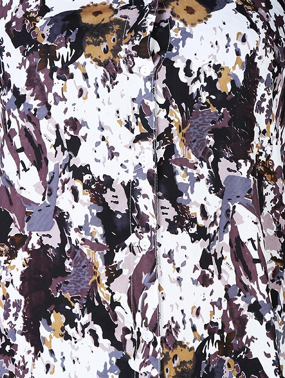 button up abstract maxi dress - 15977202 - Zoom Image - 4