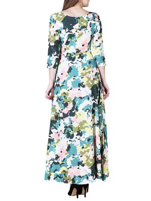 floral flared maxi dress - 15977209 - Standard Image - 3