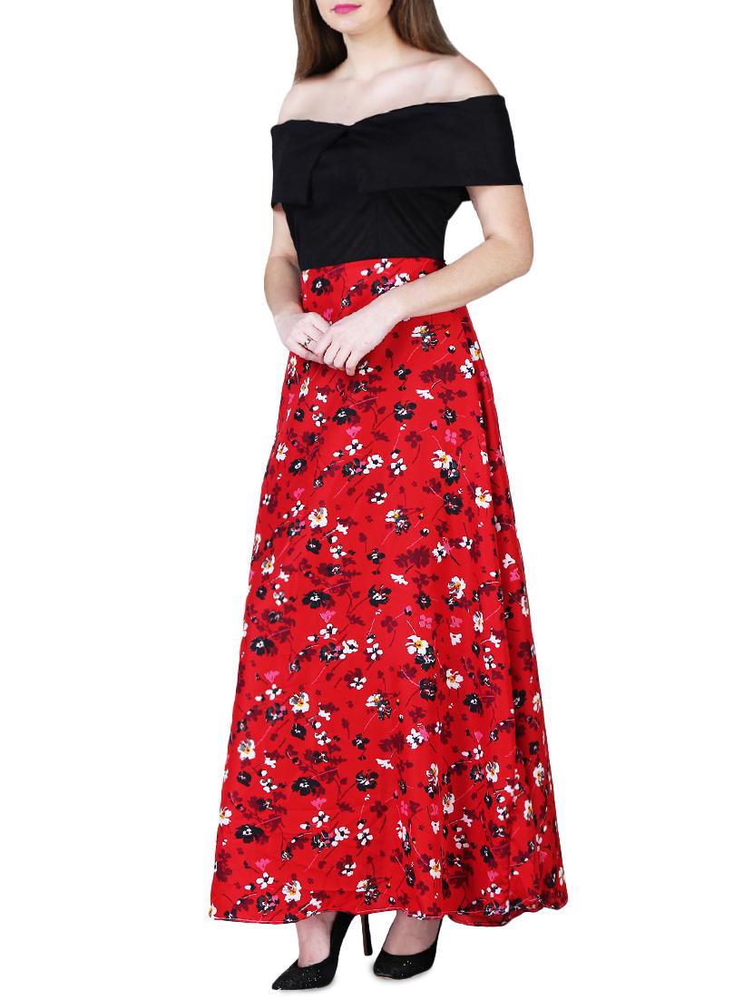 off shoulder floral maxi dress - 15977214 - Zoom Image - 2