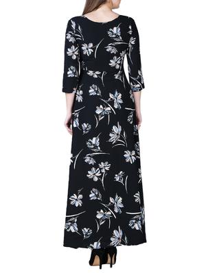floral flared maxi dress - 15977226 - Standard Image - 3