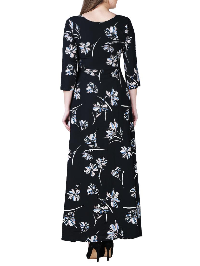 floral flared maxi dress - 15977226 - Zoom Image - 3
