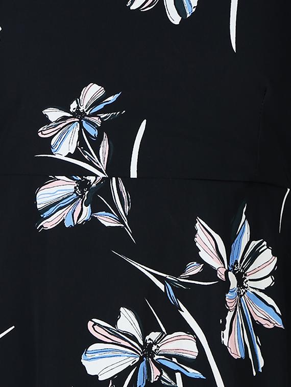 floral flared maxi dress - 15977226 - Zoom Image - 4