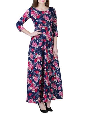 floral flared maxi dress - 15977234 - Standard Image - 2