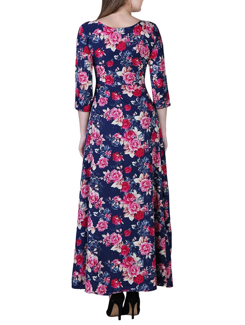 floral flared maxi dress - 15977234 - Zoom Image - 3