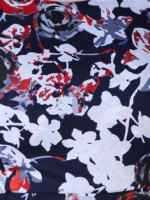 round neck floral flared maxi dress - 15977238 - Standard Image - 4