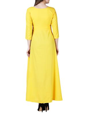 round neck solid maxi dress - 15977246 - Standard Image - 3