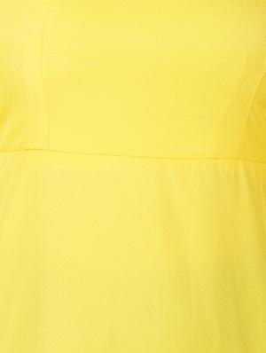 round neck solid maxi dress - 15977246 - Standard Image - 4