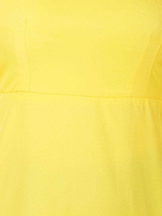 round neck solid maxi dress - 15977246 - Zoom Image - 4
